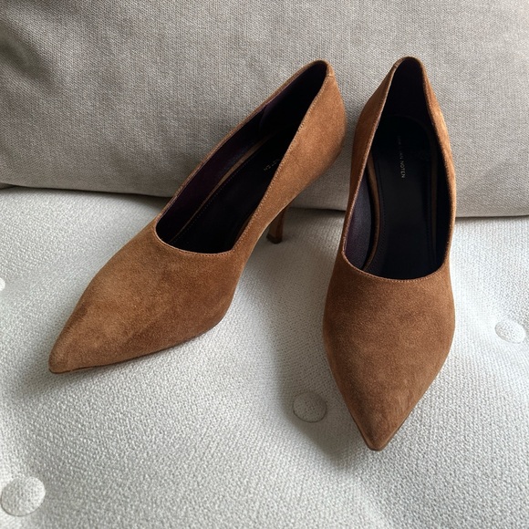Brand new Dries Van Noten women’s tan suede heels shoes size 39 - Picture 1 of 11